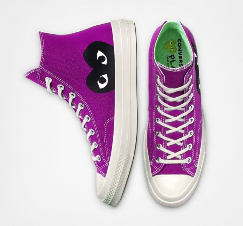 Tenis Converse X Comme Des Garçons Play Chuck 70 Altos Hombre Moradas | COLOMBIA Y9857I