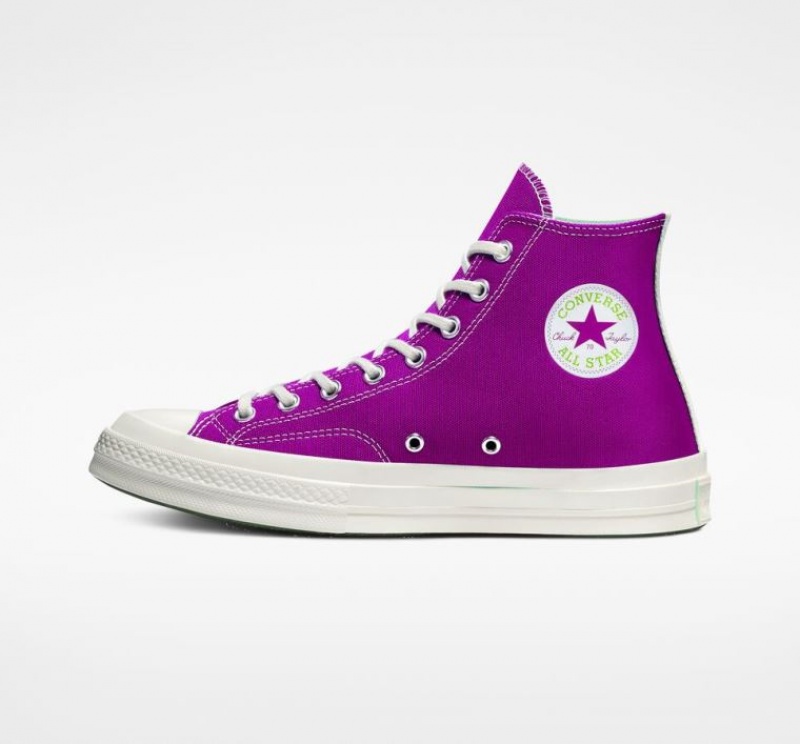 Tenis Converse X Comme Des Garçons Play Chuck 70 Altos Hombre Moradas | COLOMBIA Y9857I