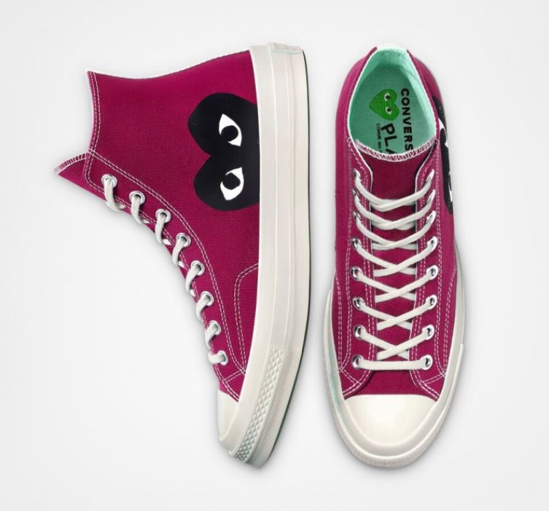 Tenis Converse X Comme Des Garçons Play Chuck 70 Altos Hombre Rosas | COLOMBIA Q0152O