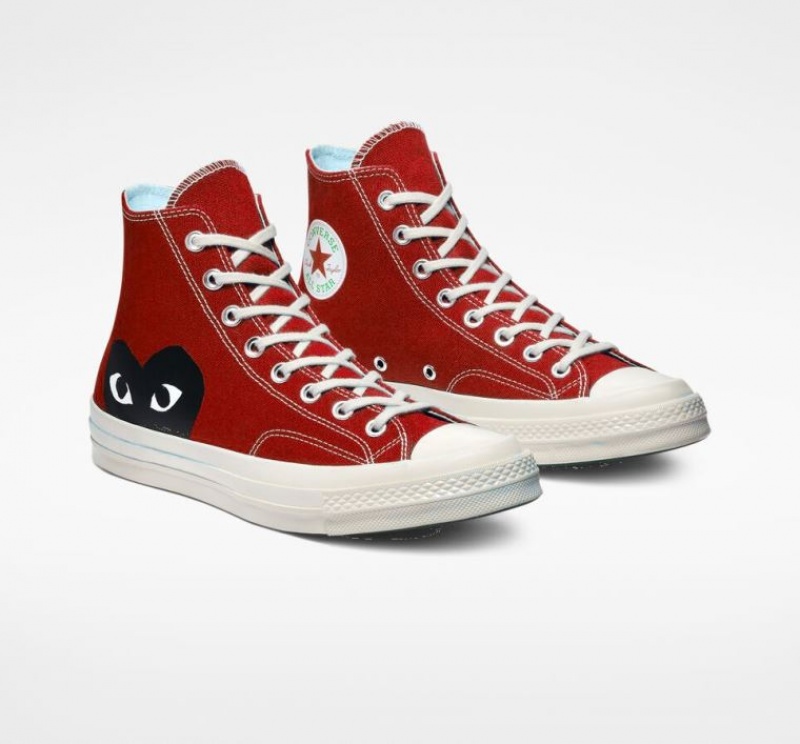 Tenis Converse X Comme Des Garçons Play Chuck 70 Altos Hombre Rojas | COLOMBIA Q9876O