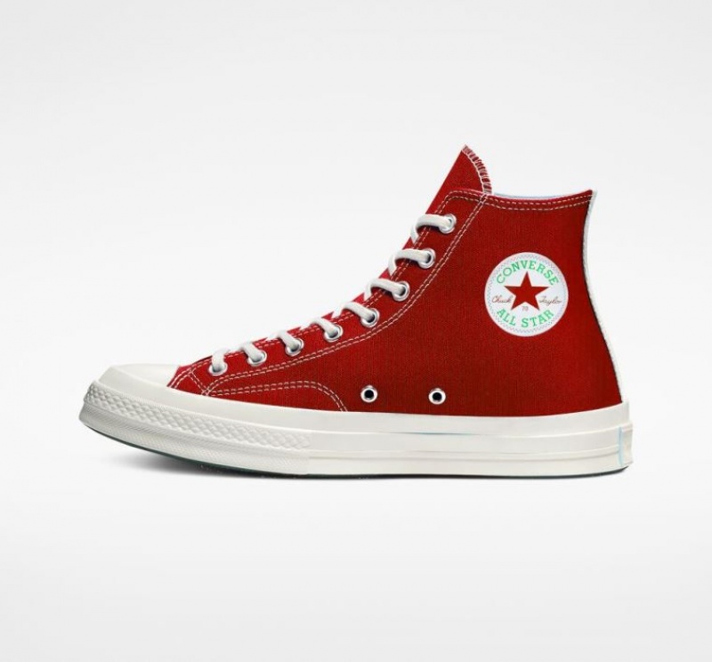 Tenis Converse X Comme Des Garçons Play Chuck 70 Altos Hombre Rojas | COLOMBIA Q9876O