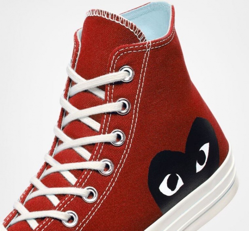 Tenis Converse X Comme Des Garçons Play Chuck 70 Altos Hombre Rojas | COLOMBIA Q9876O