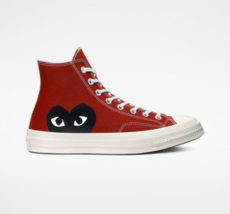 Tenis Converse X Comme Des Garçons Play Chuck 70 Altos Hombre Rojas | COLOMBIA Q9876O