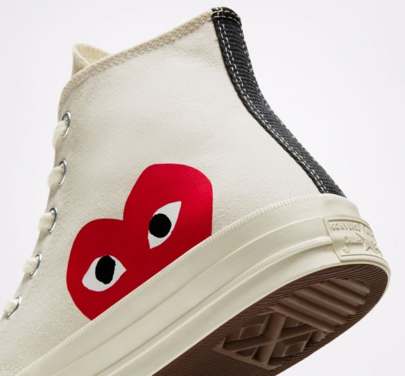 Tenis Converse X Comme Des Garçons Play Chuck 70 Altos Hombre Blancas | COLOMBIA M7431T