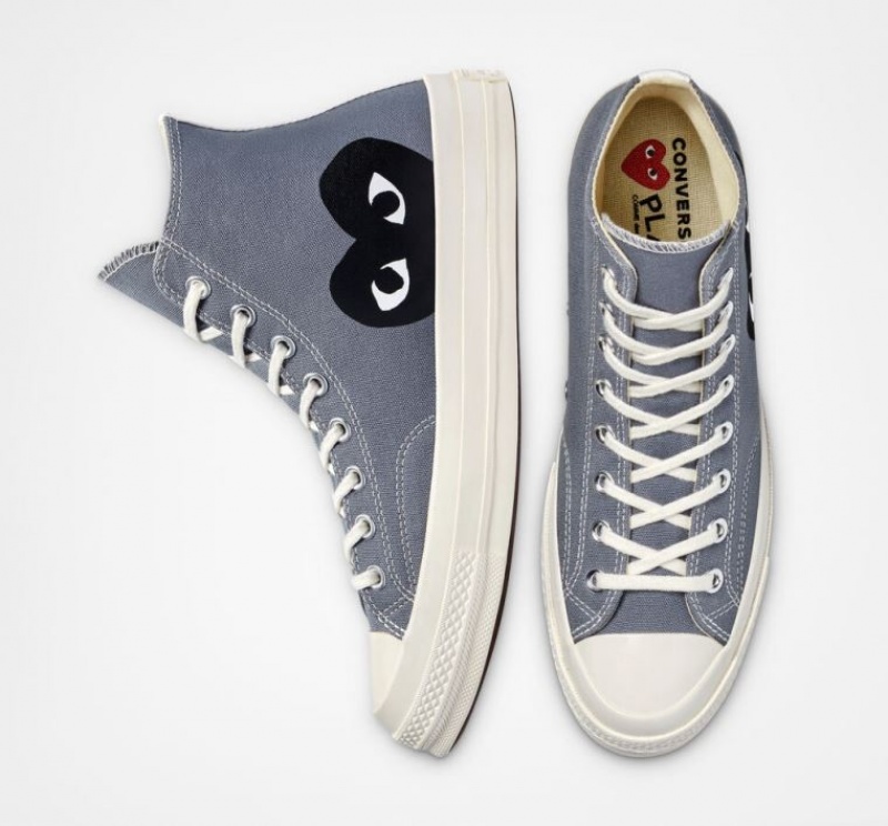 Tenis Converse X Comme Des Garçons Play Chuck 70 Altos Hombre Gris | COLOMBIA O8694V