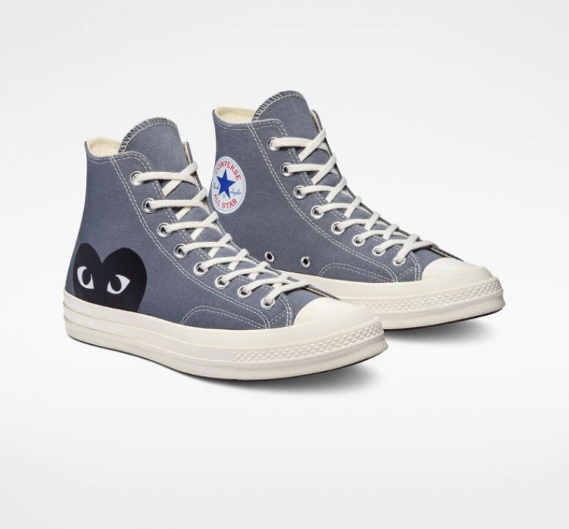 Tenis Converse X Comme Des Garçons Play Chuck 70 Altos Hombre Gris | COLOMBIA O8694V