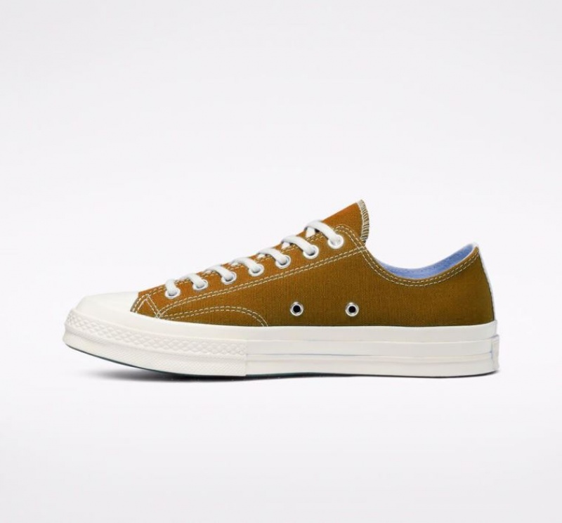 Tenis Converse X Comme Des Garçons Play Chuck 70 Bajos Hombre Marrones | COLOMBIA Q5623M