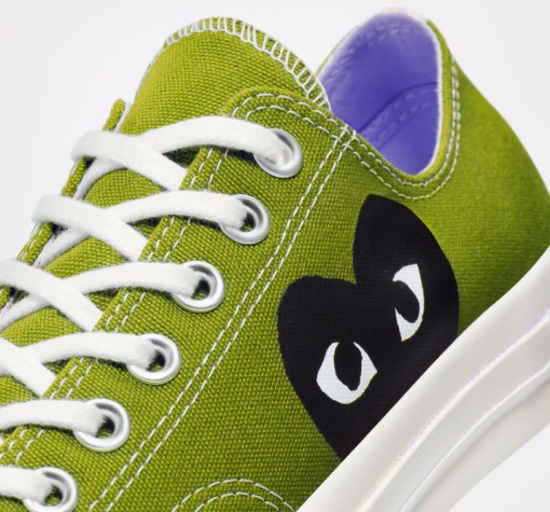 Tenis Converse X Comme Des Garçons Play Chuck 70 Bajos Hombre Verde | COLOMBIA G6981Z