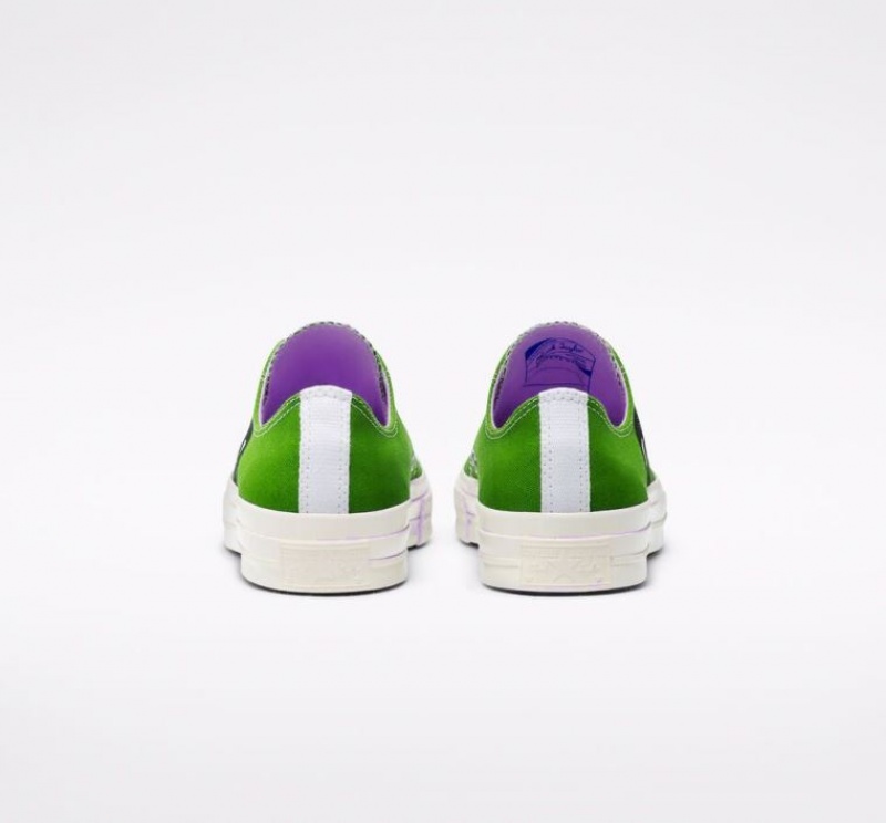 Tenis Converse X Comme Des Garçons Play Chuck 70 Bajos Hombre Verde | COLOMBIA P7901V