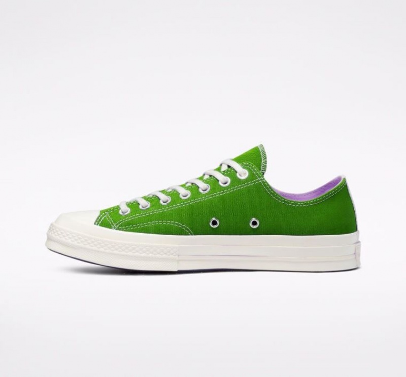 Tenis Converse X Comme Des Garçons Play Chuck 70 Bajos Hombre Verde | COLOMBIA P7901V