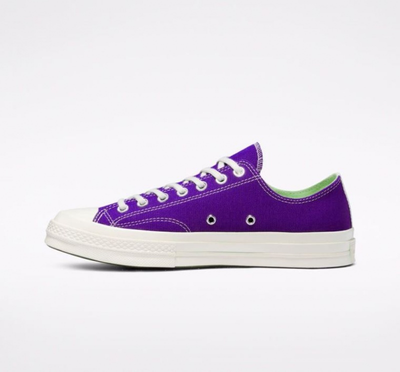 Tenis Converse X Comme Des Garçons Play Chuck 70 Bajos Hombre Moradas | COLOMBIA I6438M