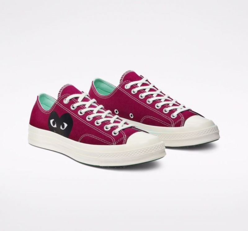 Tenis Converse X Comme Des Garçons Play Chuck 70 Bajos Hombre Fucsia | COLOMBIA P8159C