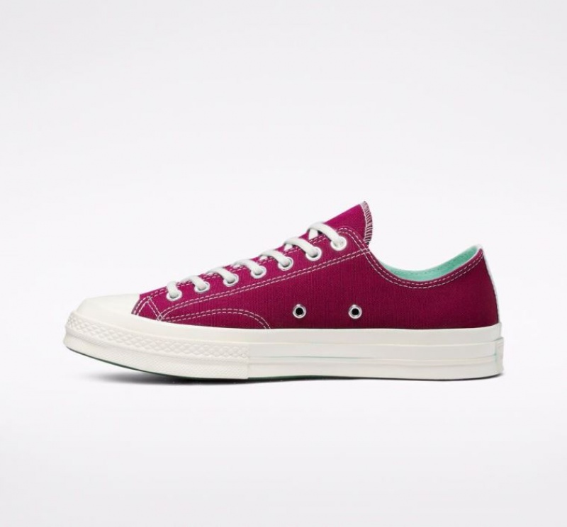 Tenis Converse X Comme Des Garçons Play Chuck 70 Bajos Hombre Fucsia | COLOMBIA P8159C