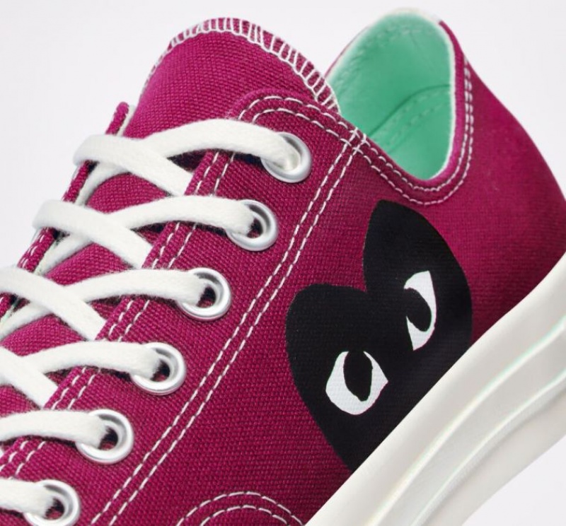 Tenis Converse X Comme Des Garçons Play Chuck 70 Bajos Hombre Fucsia | COLOMBIA P8159C