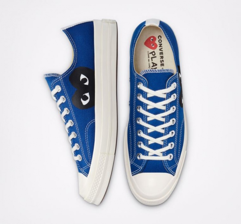 Tenis Converse X Comme Des Garçons Play Chuck 70 Bajos Mujer Azules | COLOMBIA G3167F