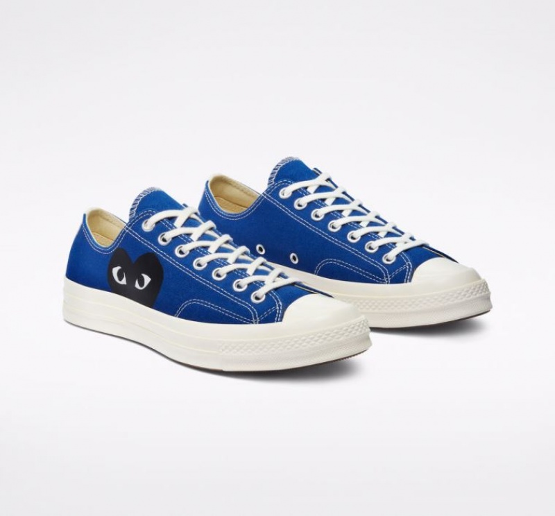 Tenis Converse X Comme Des Garçons Play Chuck 70 Bajos Mujer Azules | COLOMBIA G3167F