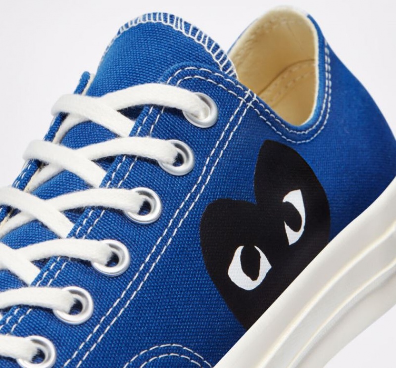 Tenis Converse X Comme Des Garçons Play Chuck 70 Bajos Mujer Azules | COLOMBIA G3167F