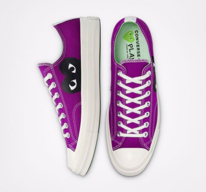 Tenis Converse X Comme Des Garçons Play Chuck 70 Bajos Mujer Moradas | COLOMBIA B8591I