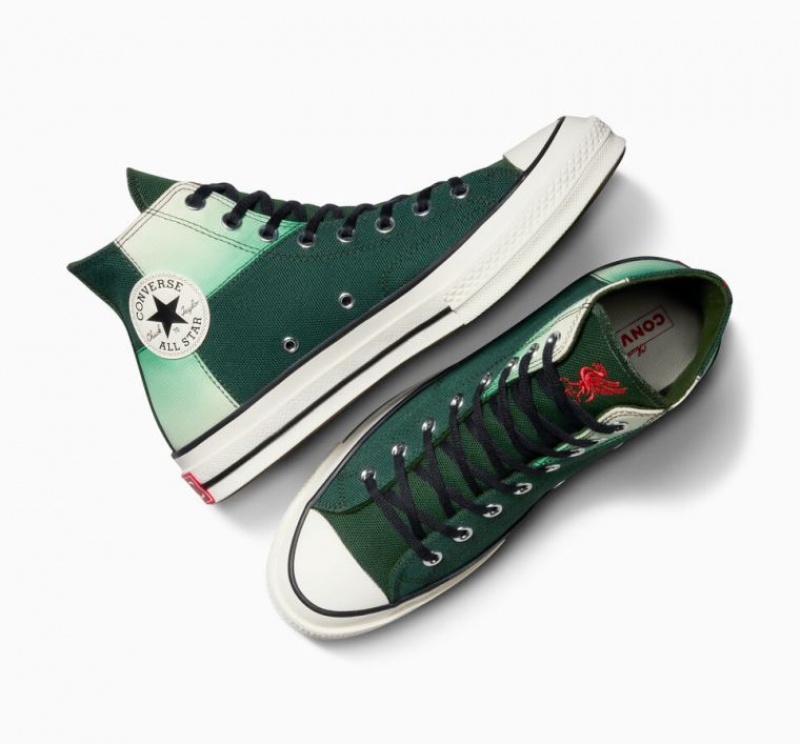 Tenis Converse X LFC Chuck 70 Altos Mujer Verde | COLOMBIA W1987O