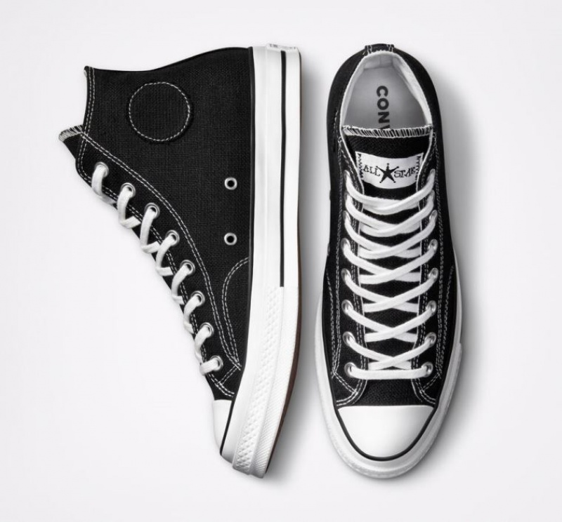 Tenis Converse X Stüssy Chuck 70 Altos Hombre Negras | COLOMBIA W3972D