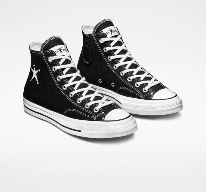 Tenis Converse X Stüssy Chuck 70 Altos Hombre Negras | COLOMBIA W3972D