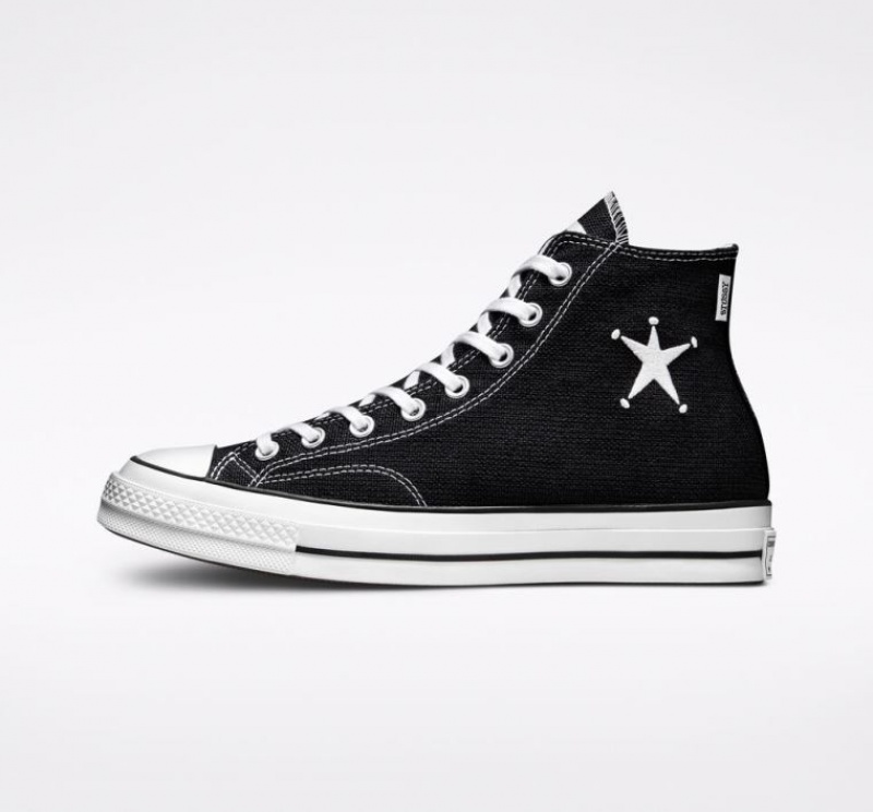 Tenis Converse X Stüssy Chuck 70 Altos Hombre Negras | COLOMBIA W3972D