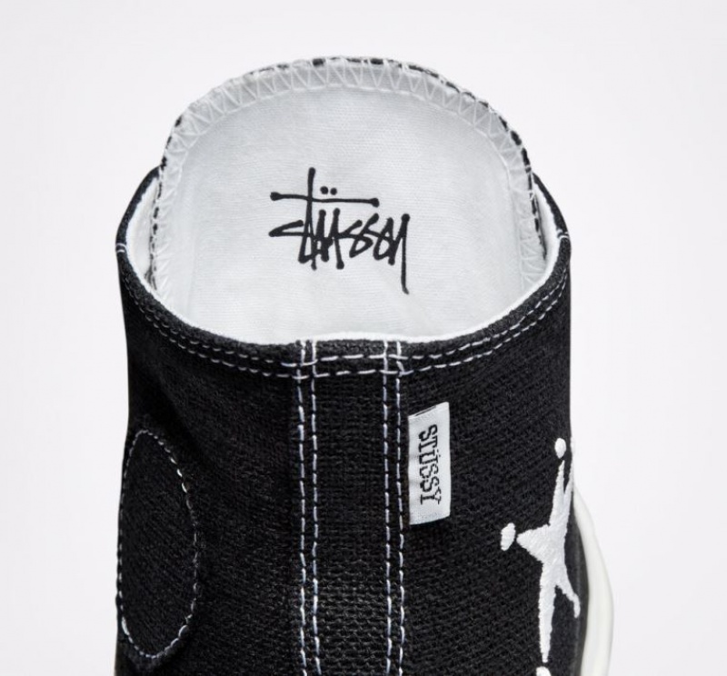 Tenis Converse X Stüssy Chuck 70 Altos Hombre Negras | COLOMBIA W3972D