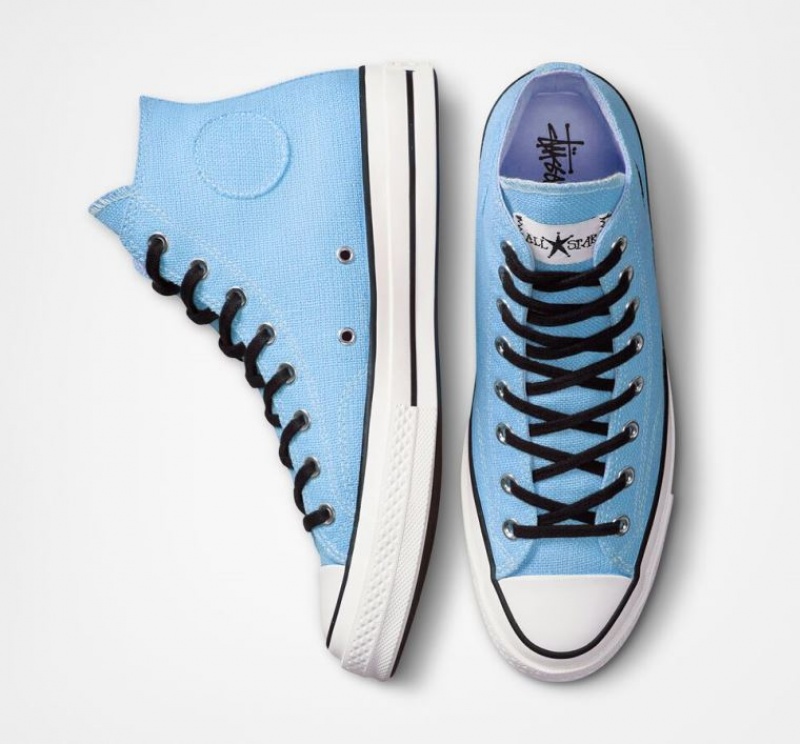 Tenis Converse X Stüssy Surfman Chuck 70 Altos Hombre Azules Claro | COLOMBIA K6340E