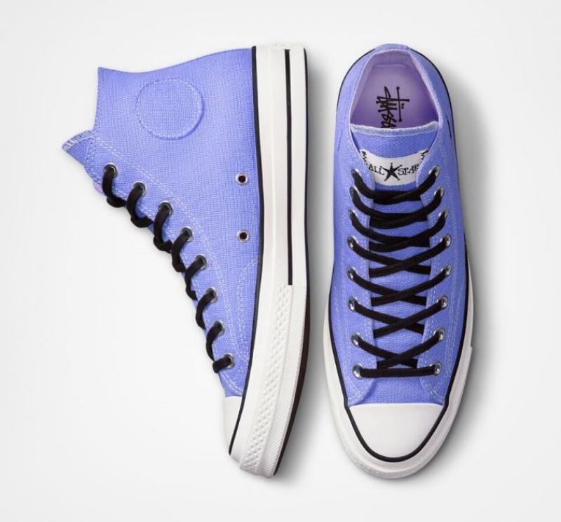 Tenis Converse X Stüssy Surfman Chuck 70 Altos Hombre Azules Claro | COLOMBIA V8653U