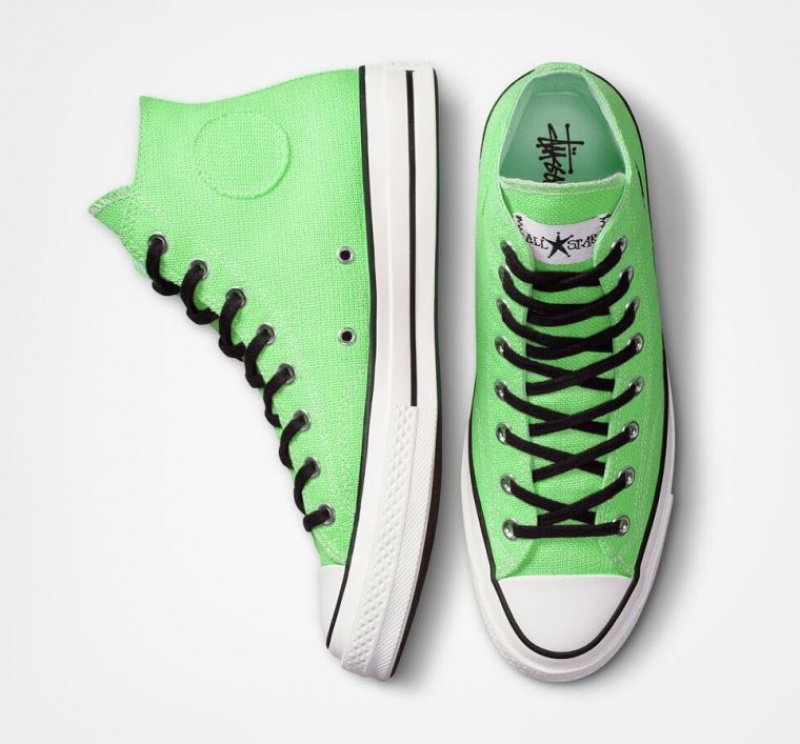 Tenis Converse X Stüssy Surfman Chuck 70 Altos Hombre Verde Claro | COLOMBIA V1072I