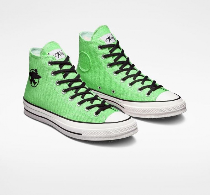 Tenis Converse X Stüssy Surfman Chuck 70 Altos Hombre Verde Claro | COLOMBIA V1072I