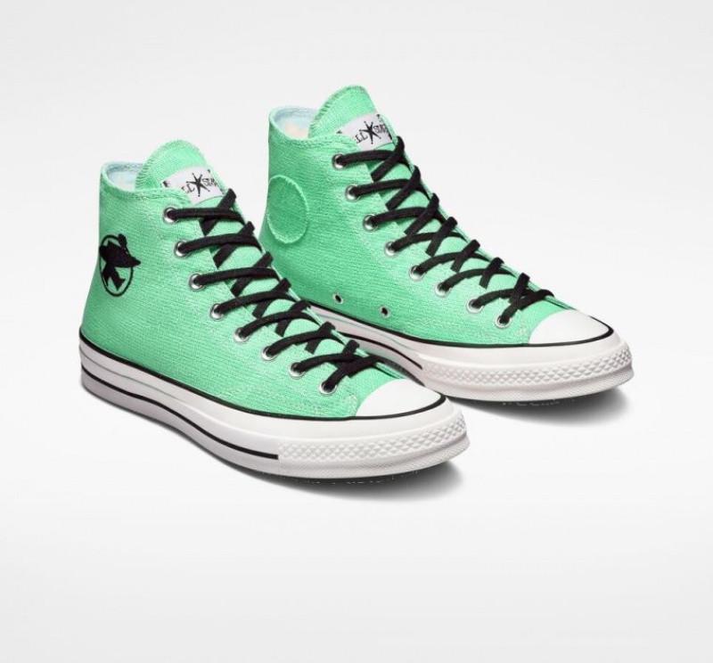 Tenis Converse X Stüssy Surfman Chuck 70 Altos Hombre Verde Claro | COLOMBIA A8915I