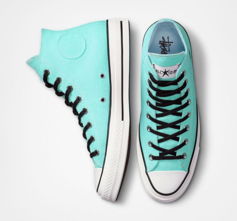 Tenis Converse X Stüssy Surfman Chuck 70 Altos Mujer Turquesa | COLOMBIA Z8973F