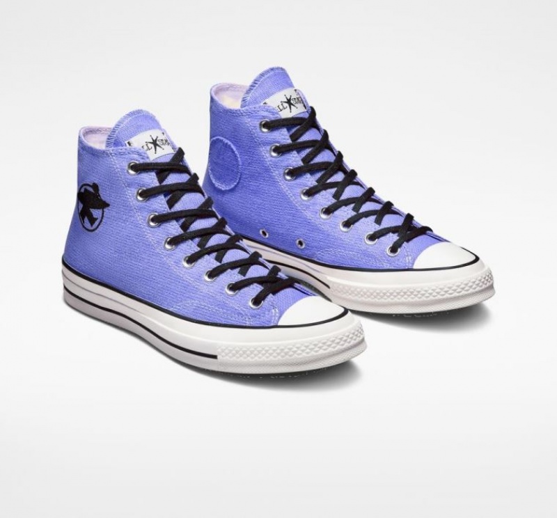 Tenis Converse X Stüssy Surfman Chuck 70 Altos Mujer Azules Claro | COLOMBIA L3601O