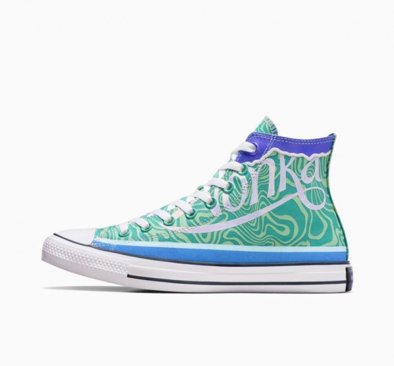 Tenis Converse X Wonka Chuck Taylor All Star Swirl Altos Hombre Verde | COLOMBIA B6829X