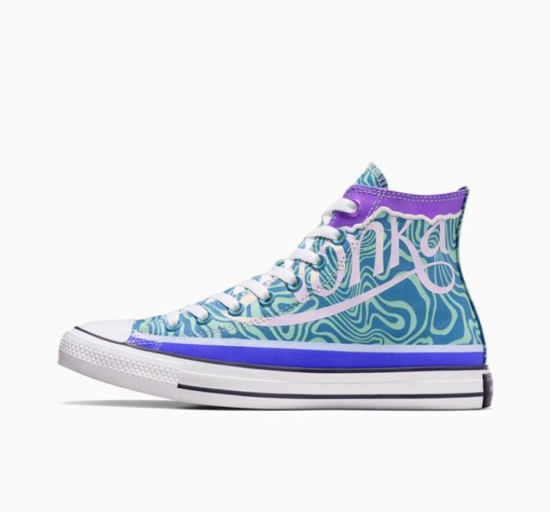 Tenis Converse X Wonka Chuck Taylor All Star Swirl Altos Hombre Verde | COLOMBIA U0734W