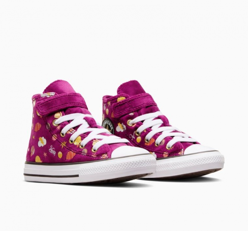 Tenis Converse X Wonka Chuck Taylor All Star Easy On Altos Niños Moradas | COLOMBIA W6092L