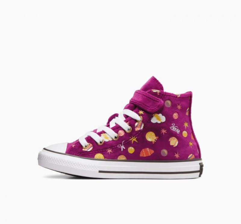 Tenis Converse X Wonka Chuck Taylor All Star Easy On Altos Niños Moradas | COLOMBIA W6092L