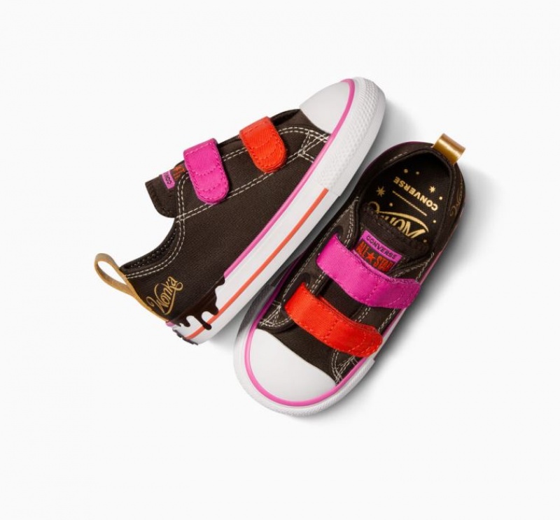 Tenis Converse X Wonka Chuck Taylor All Star Easy On Bajos Niños Marrones Oscuro | COLOMBIA N0496T