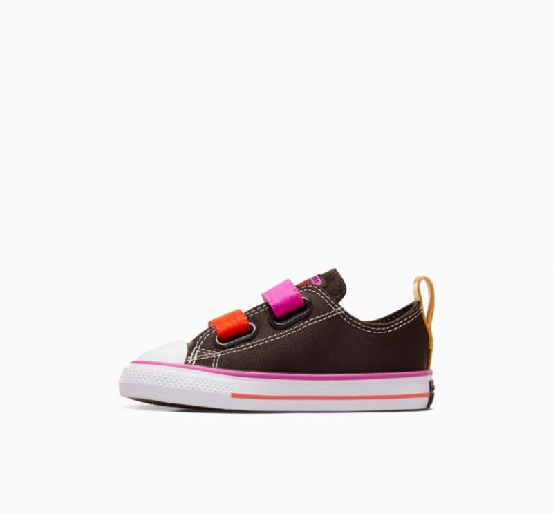 Tenis Converse X Wonka Chuck Taylor All Star Easy On Bajos Niños Marrones Oscuro | COLOMBIA N0496T