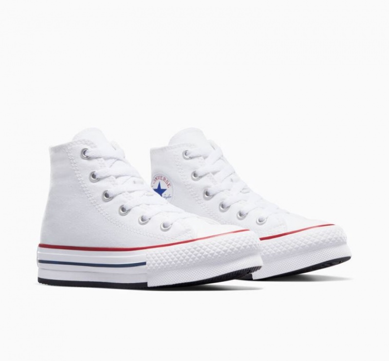 Tenis Plataforma Converse Chuck Taylor All Star Lift Niños Blancas | COLOMBIA E1694Q