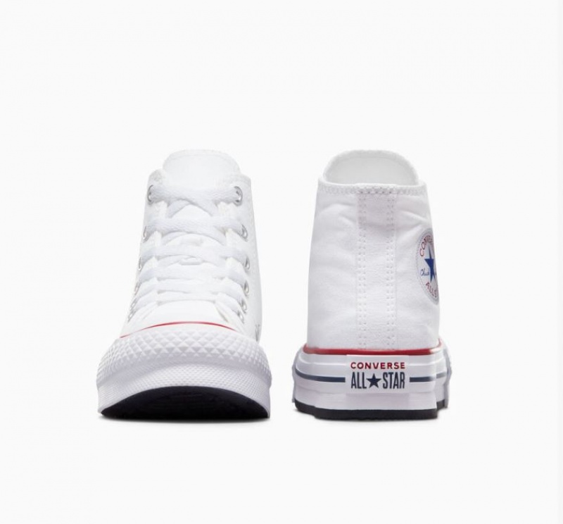 Tenis Plataforma Converse Chuck Taylor All Star Lift Niños Blancas | COLOMBIA E1694Q