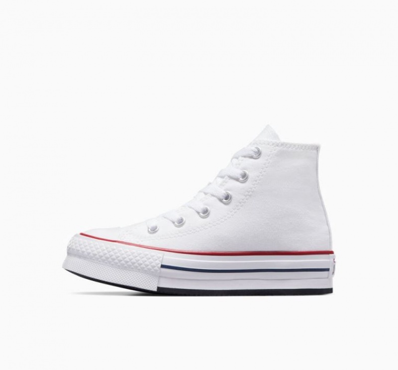 Tenis Plataforma Converse Chuck Taylor All Star Lift Niños Blancas | COLOMBIA E1694Q