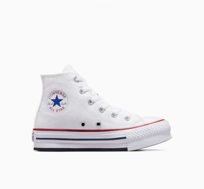 Tenis Plataforma Converse Chuck Taylor All Star Lift Niños Blancas | COLOMBIA E1694Q