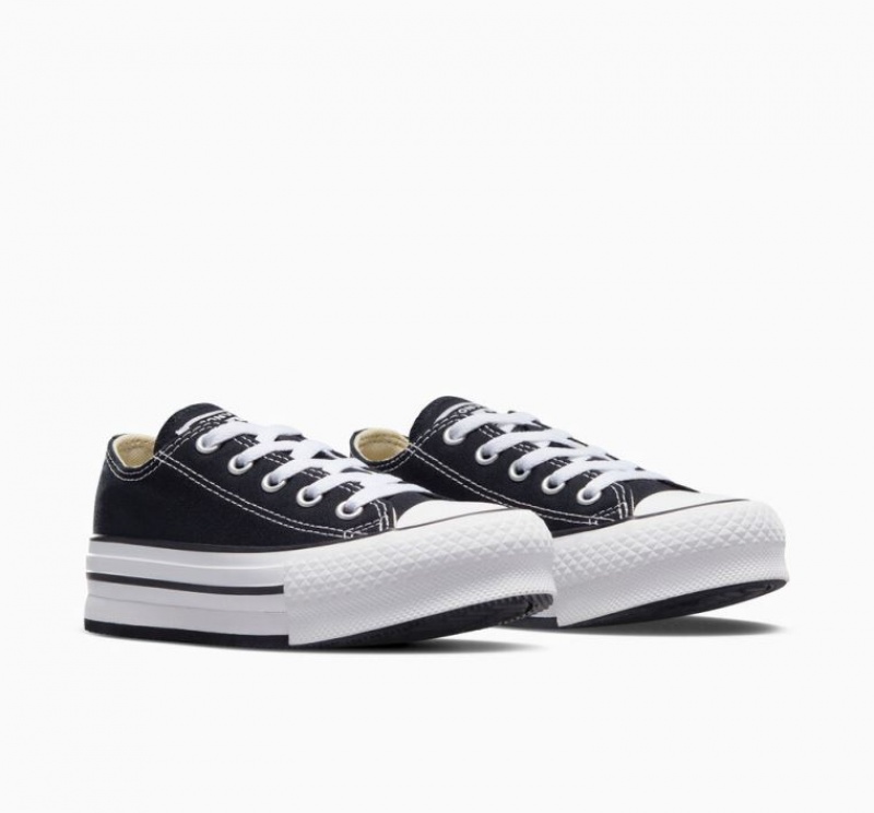 Tenis Plataforma Converse Chuck Taylor All Star Lift Niños Negras | COLOMBIA M9062L