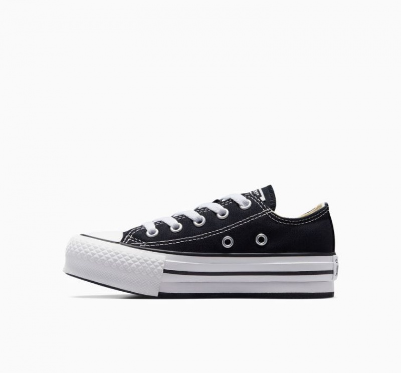 Tenis Plataforma Converse Chuck Taylor All Star Lift Niños Negras | COLOMBIA M9062L