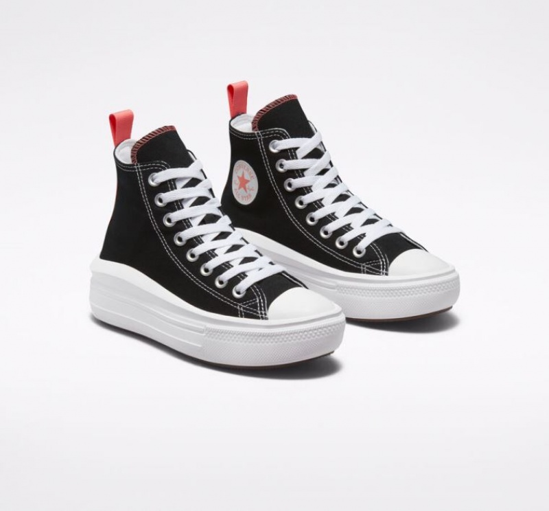 Tenis Plataforma Converse Chuck Taylor All Star Move Niños Negras | COLOMBIA R6072L