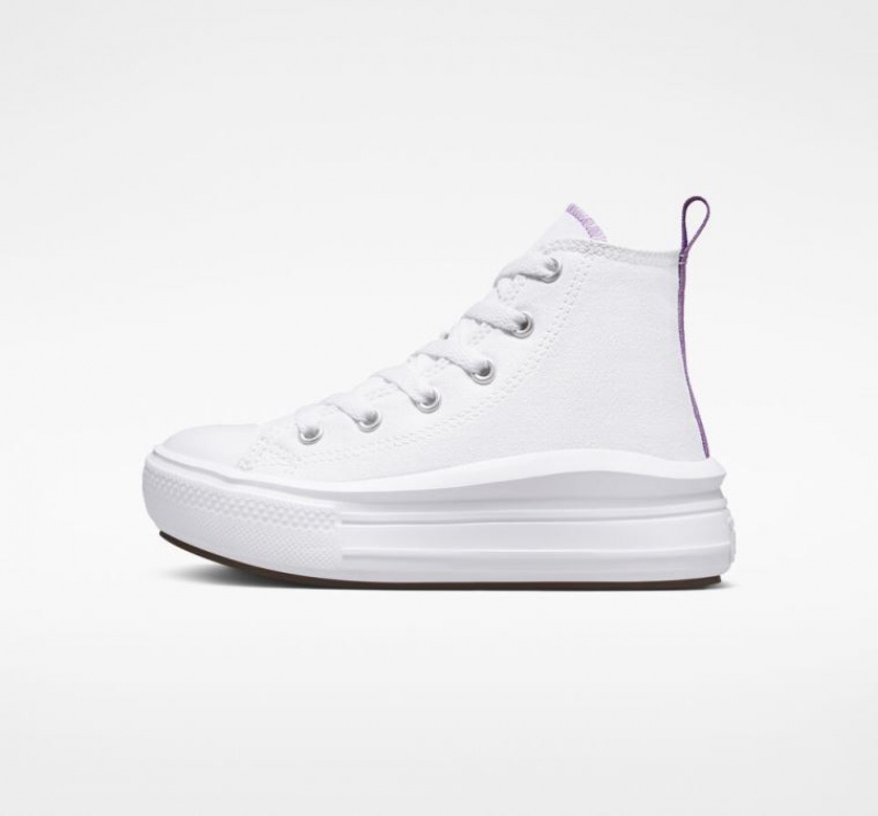 Tenis Plataforma Converse Chuck Taylor All Star Move Niños Blancas | COLOMBIA G8503D