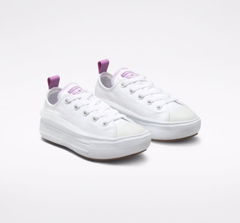 Tenis Plataforma Converse Chuck Taylor All Star Move Niños Blancas | COLOMBIA X0613J