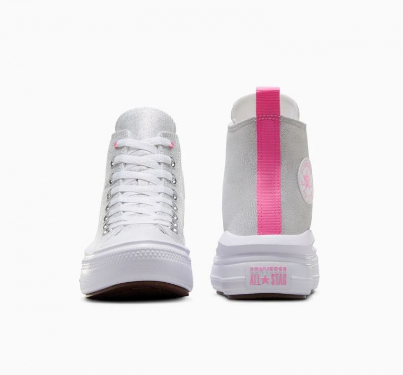 Tenis Plataforma Converse Chuck Taylor All Star Move Sparkle Niños Blancas | COLOMBIA L3840U